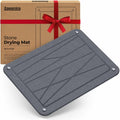 Zopanira Diatomaceous Earth Drying Stone Mat Gray 11.8x15.7 Kitchen Counter