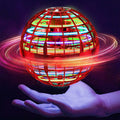 RSNG Flying Orb Ball Spinner Mini Drone 360 Rotating LED Toy Red