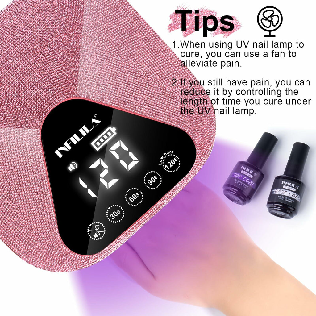 NXJ INFILILA Glitter Poly Nail Gel Baby Blue Thick Glossy Builder P07 15ML