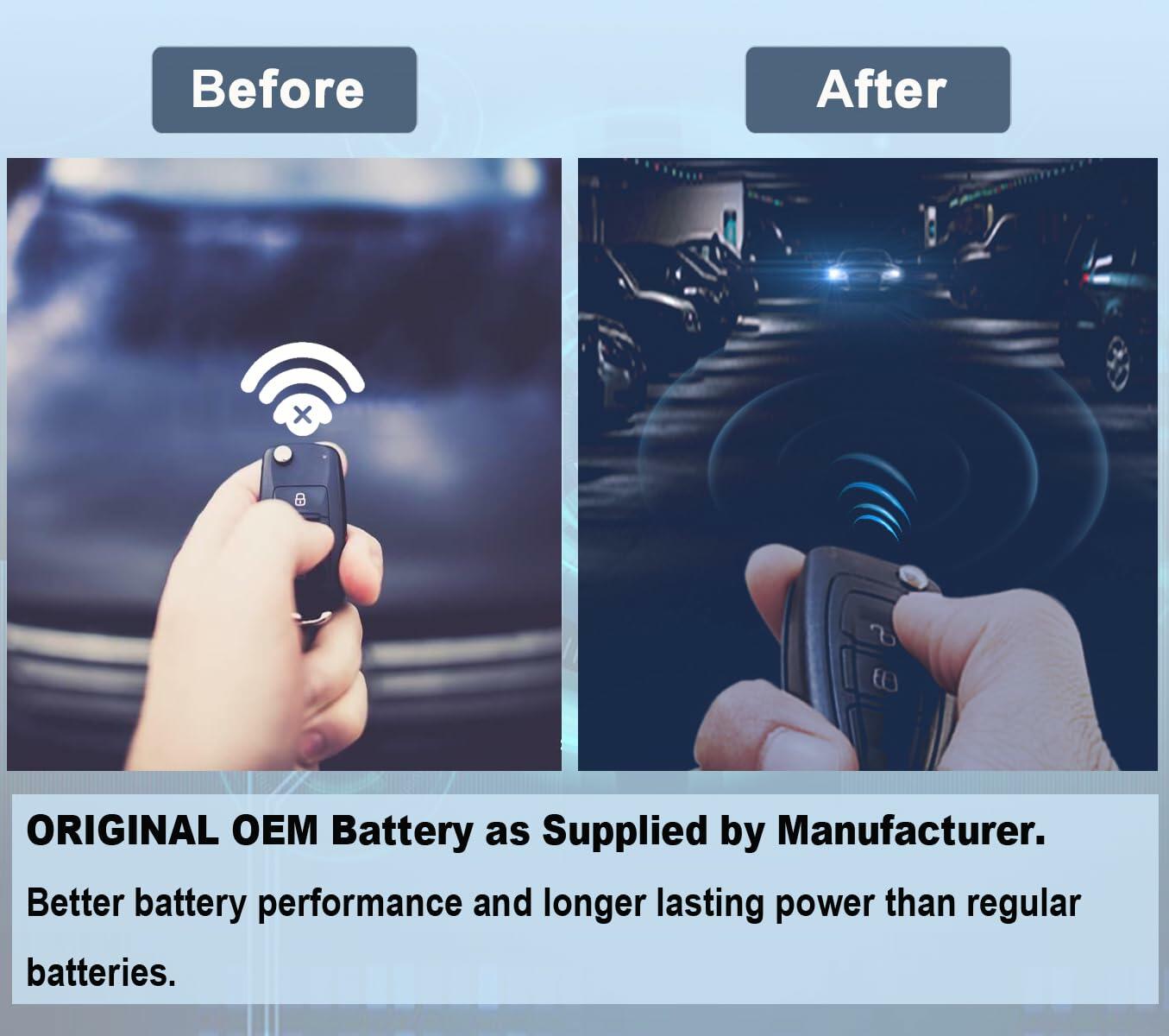 Pinochi Key Fob Battery Replacement for Nissan Smart Remote CR2032 3V