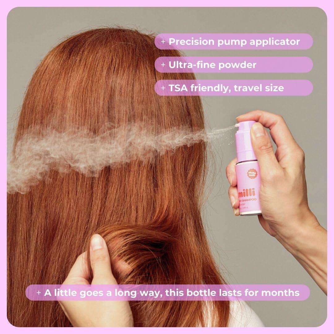 The Milli Method Dry Shampoo Powder Non-Aerosol Lemongrass 0.88oz Travel