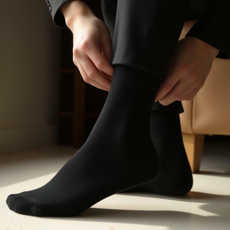 HENNY RUE Men's Cotton Crew & Mid-Crew Socks Casual Mixed Color Size 6-10