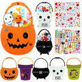 Gersoniel 339 Pcs Halloween DIY Craft Paper Ornaments Kit Pumpkin Ghost Bat