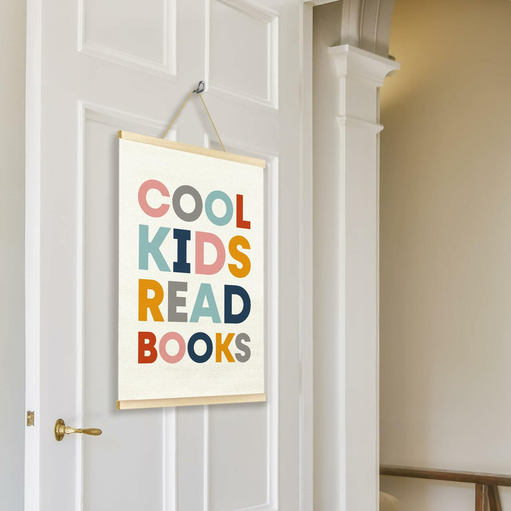 TAEDIN Kids Book Poster Hanger Frame Wooden Colorful 12x16 Space Theme
