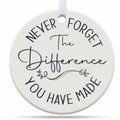 TinhCD Store Thank You Nurse Gift Ceramic Christmas Ornament Elegant