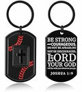 Miss Chipmunk Football Bible Verse Keychain Men Black Medium