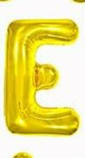 WRWMSLGO Letter Balloons 40in Large Alphabet E Gold Foil Mylar Balloon
