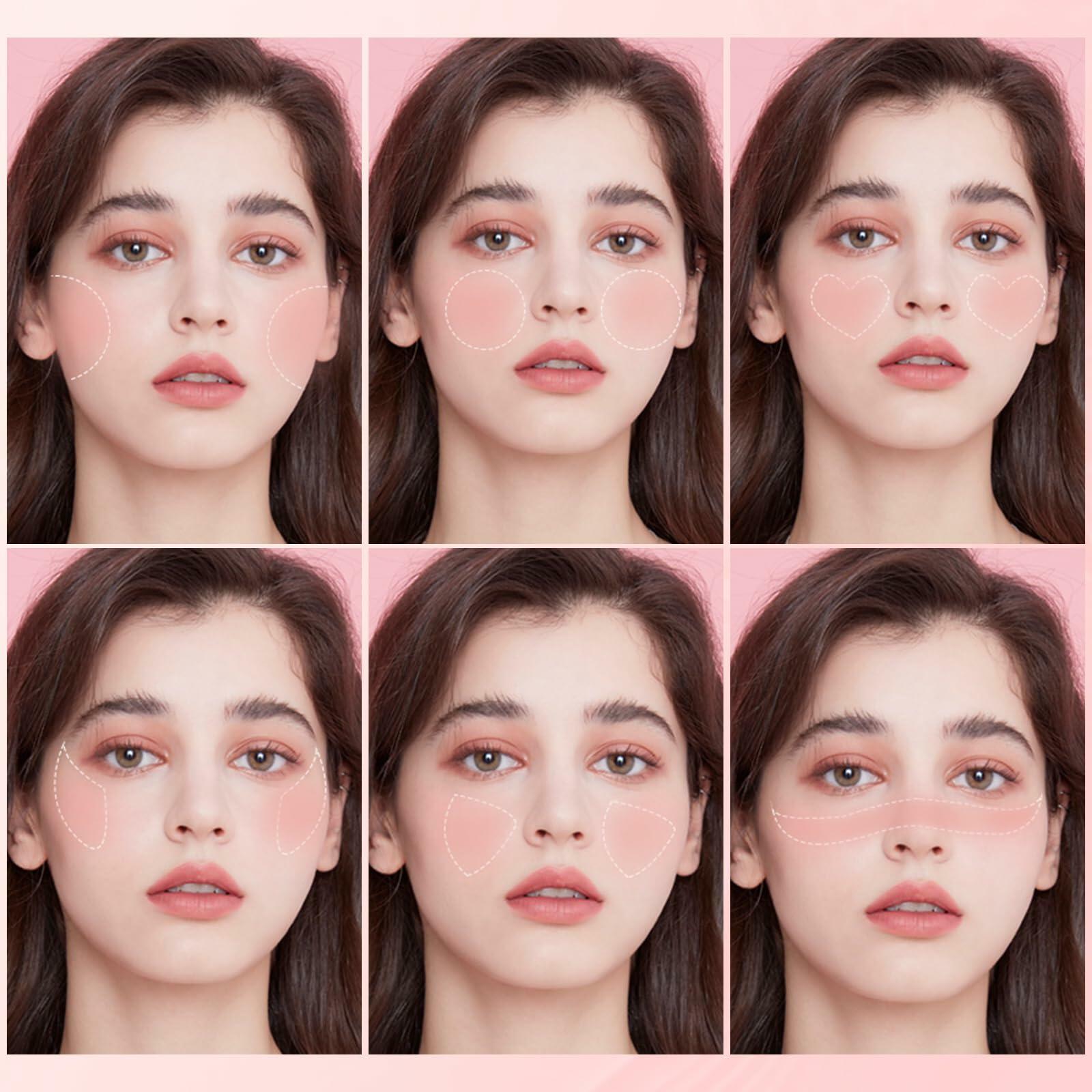 FOCALLURE Silky Cream Liquid Blush Matte Dewy Face Makeup 0.13oz Pack of 1