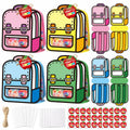 FoszaSzept 36Pcs 3D Cartoon Backpack Candy Goodie Bags Colorful Clear