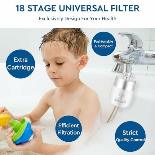 YATITUS Shower Filter Head 18+2 Stage High Output Hard Water Removal
