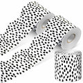 PerKoop Bulletin Board Borders 2 Rolls 131ft Dots White Background