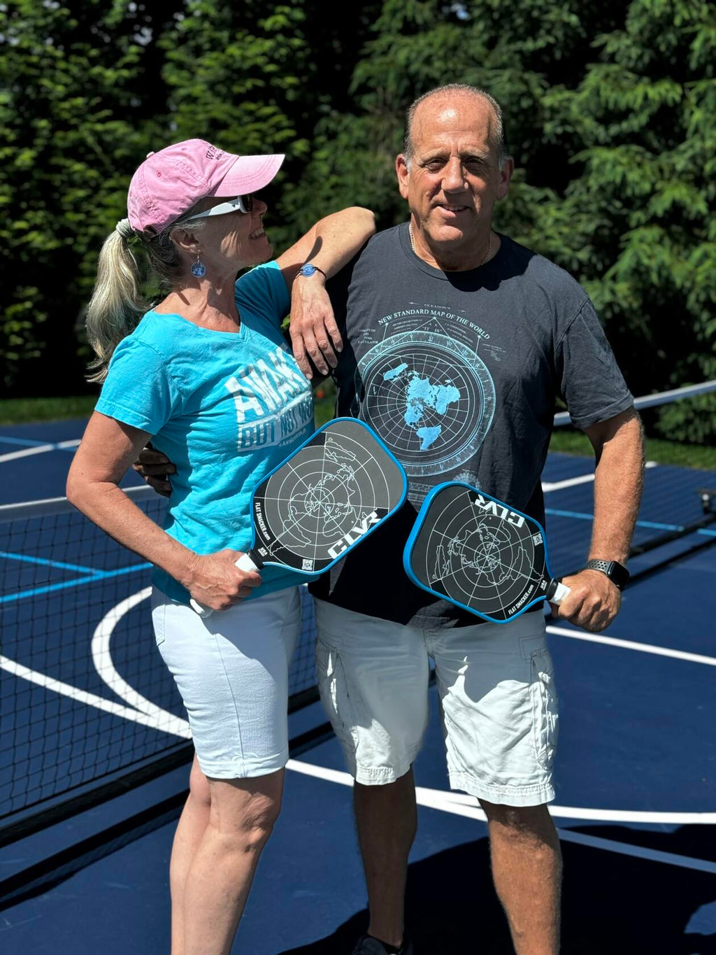 The Flat Smacker Raw Carbon Fiber Pickleball Paddle USAPA Approved