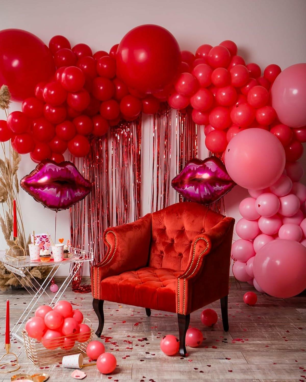 ZHMYBLN Red Balloons 100pcs 12in Bright Red Latex Helium Party Decor