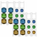 Threehoney Adhesive Coffee Pod Holder 8 Pack Holds 20 Capsules Wall Mount