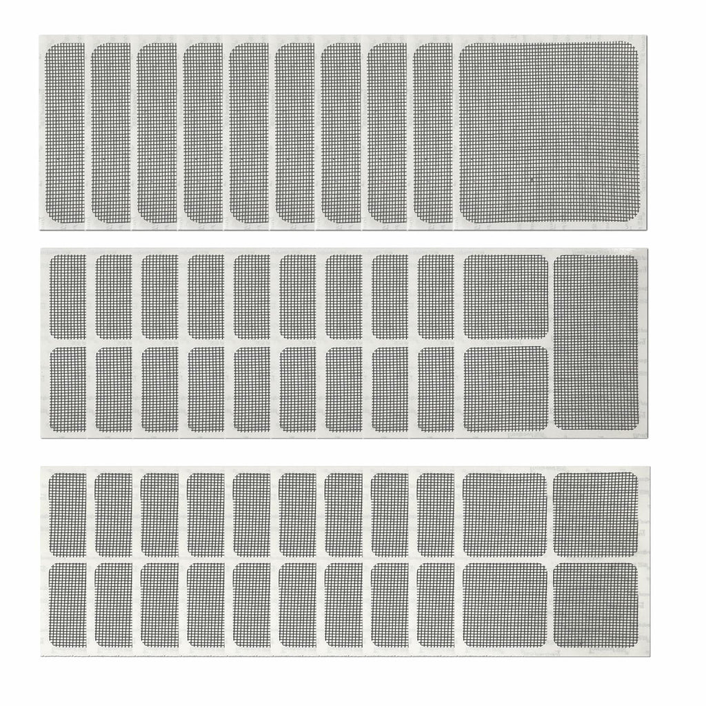 EVKILKJS 30PCS Screen Repair Kit Black Fiberglass Tape Mesh Door Patch