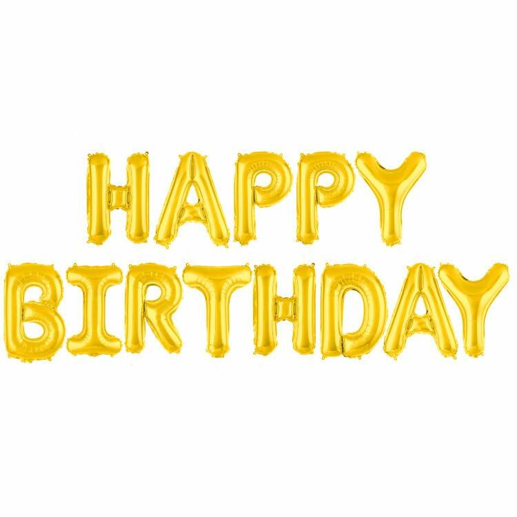 WRWMSLGO Letter Balloons 40in Alphabet A-Z Gold Foil Mylar Party Decor