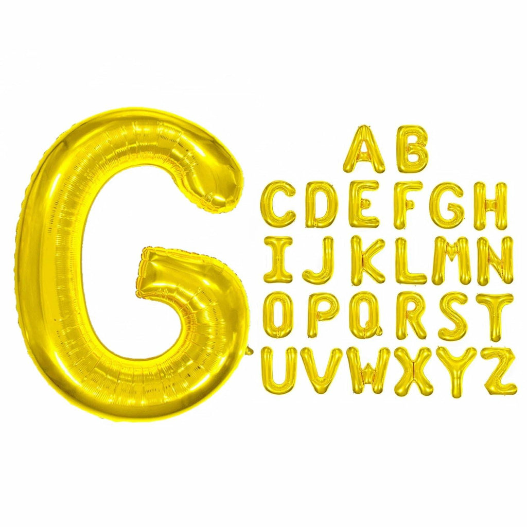 WRWMSLGO Letter Balloons 40in Alphabet A-Z Gold Foil Mylar Party Decor