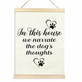 TAEDIN Dog Wall Art – “In This House We Narrate the Dog’s Thoughts” 12x16