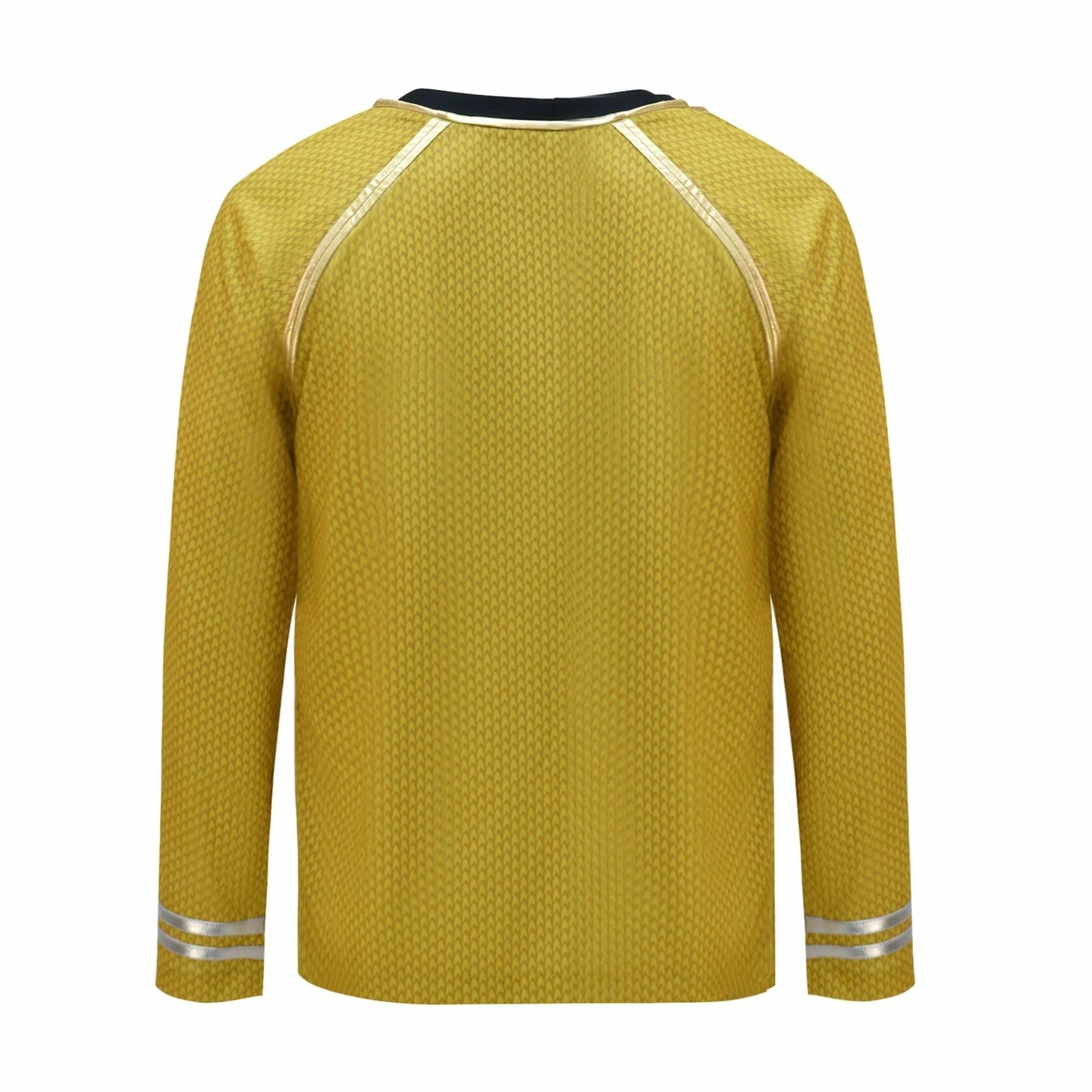 aiweran Captain Kirk Costume Adult Men Yellow T-Shirt(S), Small