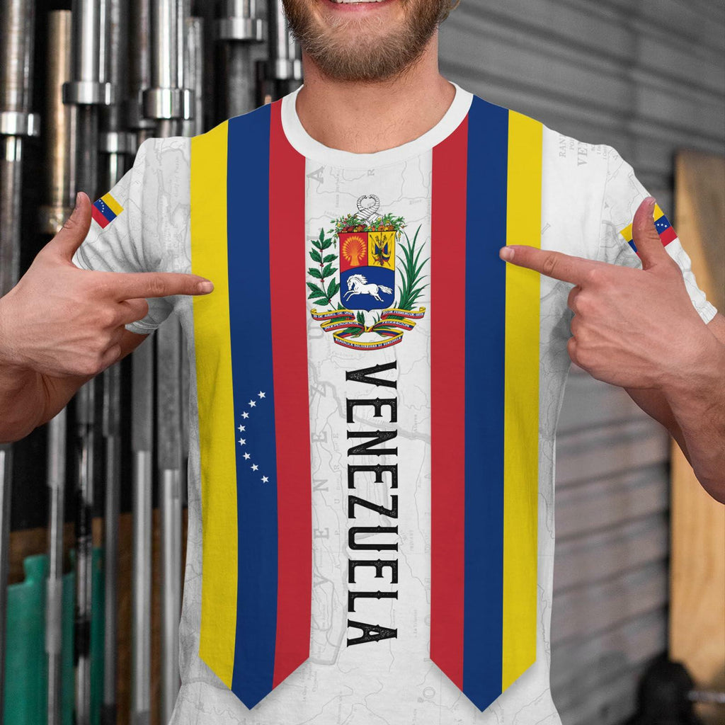 BJU Venezuela Flag T-Shirt Unisex Crewneck Short Sleeve Casual Printed Tee