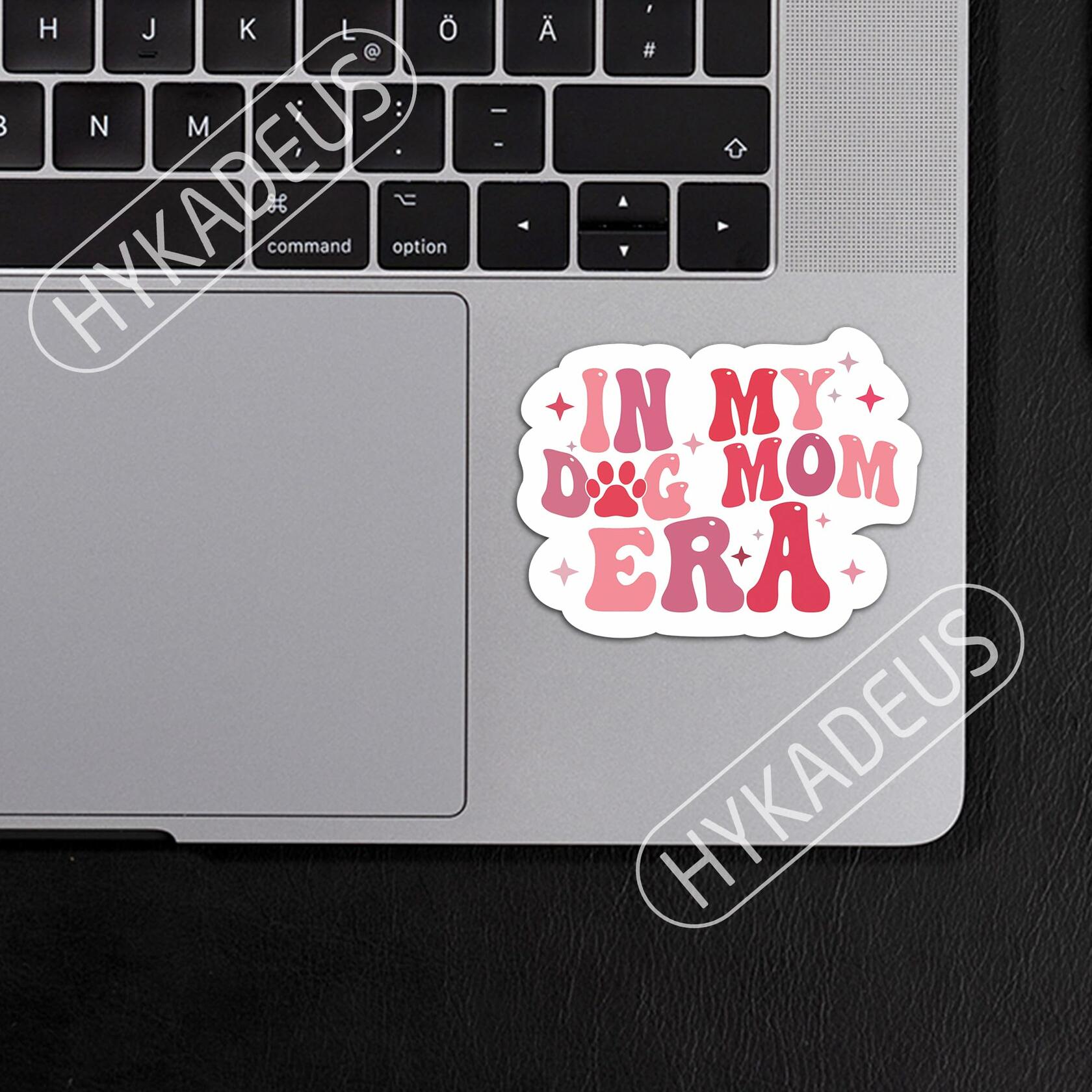 3pcs “In My Dog Mom Era” Waterproof Vinyl Stickers Paw Decals 3"x2.3"