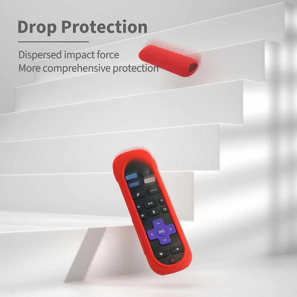 Silicone Remote Cover for Roku TV Remote Shockproof Washable with Lanyard Mint