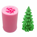 Caregene Christmas Tree Candle Silicone Mold Pine Tree Shape for Candle Making