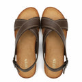 UBFEN Womens Flat Sandals Arch Support Open Toe Adjustable Slingback US 7