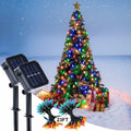 Veeydrut Solar String Lights 2 Pack 50 LED 23FT Waterproof Multicolor Outdoor