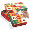IPEWOEF 5PCS Christmas Gift Boxes 12-Grid Advent Surprise DIY Holiday Box