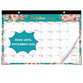 Lbylyhxc 2025 18-Month Desk Calendar Flowers 17x12 inches