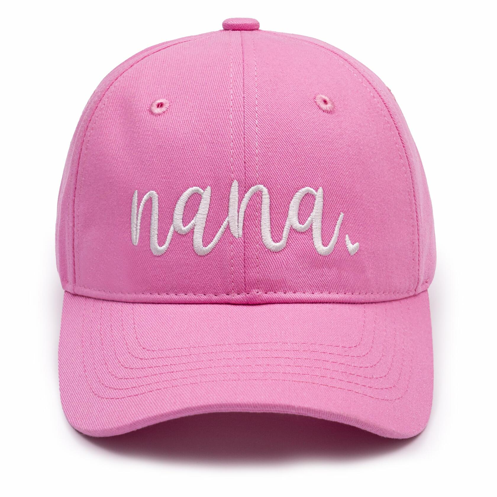 KOLWOVEN Nana Baseball Hat Adjustable Cap Women Pink One Size