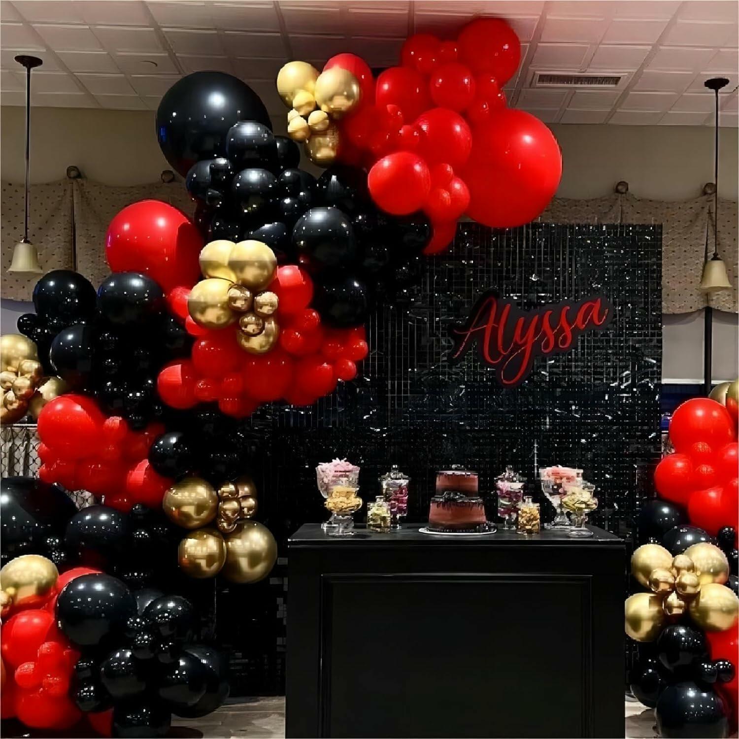 ZHMYBLN Red Balloons 100pcs 12in Bright Red Latex Helium Party Decor
