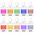 10 Pack Princess Clear Luggage Tag Holders with Steel Loops for Cruise Ships
