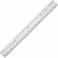 Business Source 12-Inch Plastic Ruler, White (32365), 10 Pack