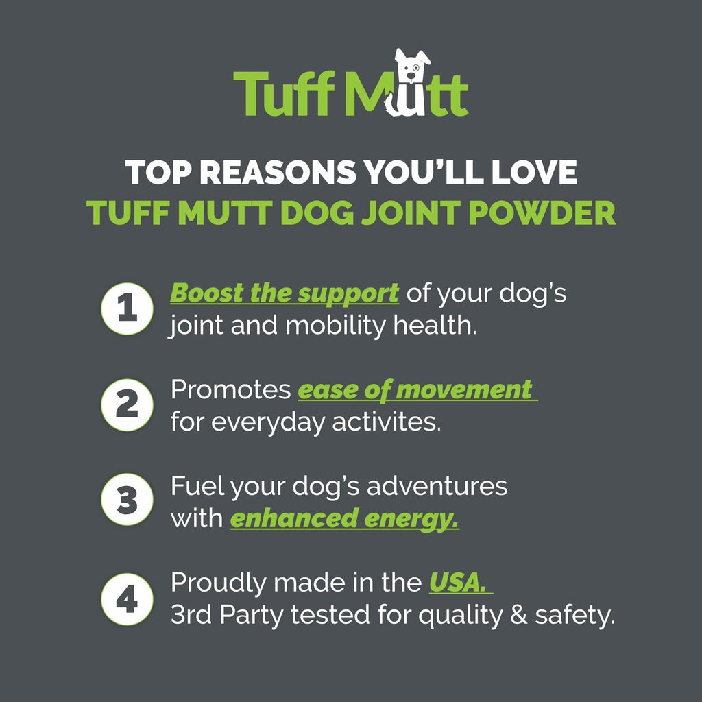 Dog Joint Support Powder – Beef Flavor Hip & Joint Supplement with Glucosamine