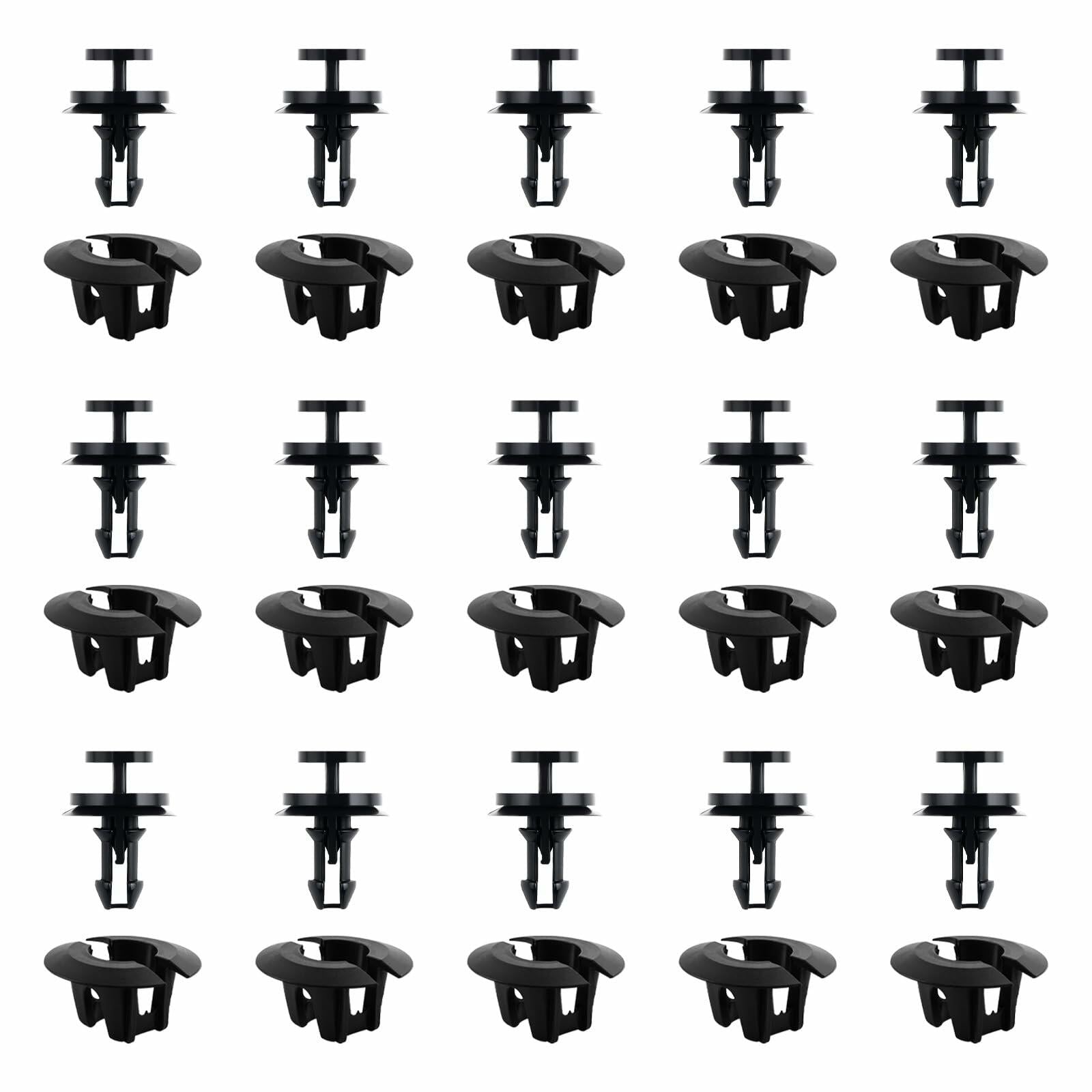 15-Pc Front Bumper & Splash Shield Retainer Clips Set – OEM 15733971/15733970