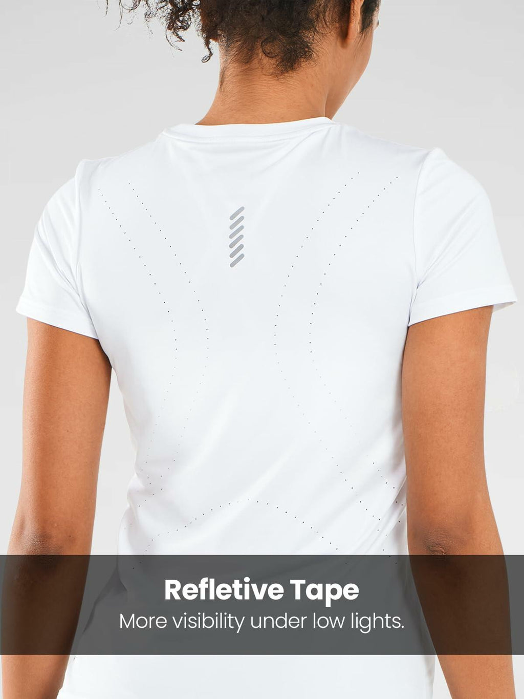 ALLZERO Feel Fit™ Women’s Workout Top Short Sleeve Athletic T-Shirt White 2XL