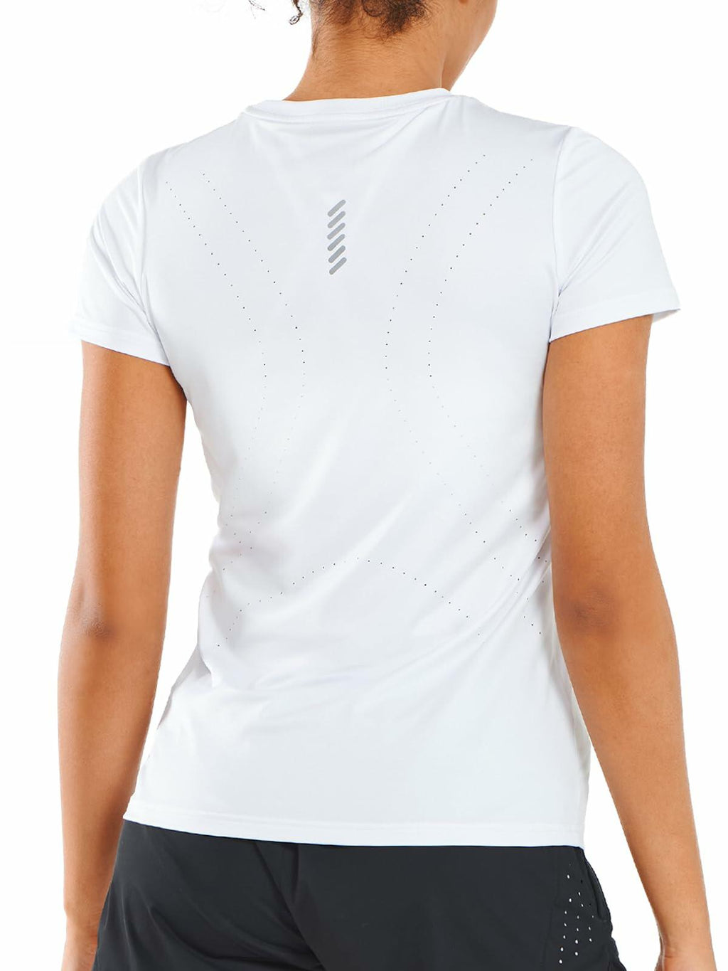 ALLZERO Feel Fit™ Women’s Workout Top Short Sleeve Athletic T-Shirt White 2XL
