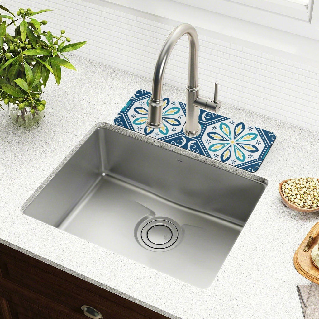 Kitchen Sink Splash Guard 14.7" Faucet Mat Water Absorbent Foldable Washable