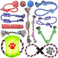 Pets&Goods Rope Dog Toys 13-Pack Durable Cotton Chew Tug Toys
