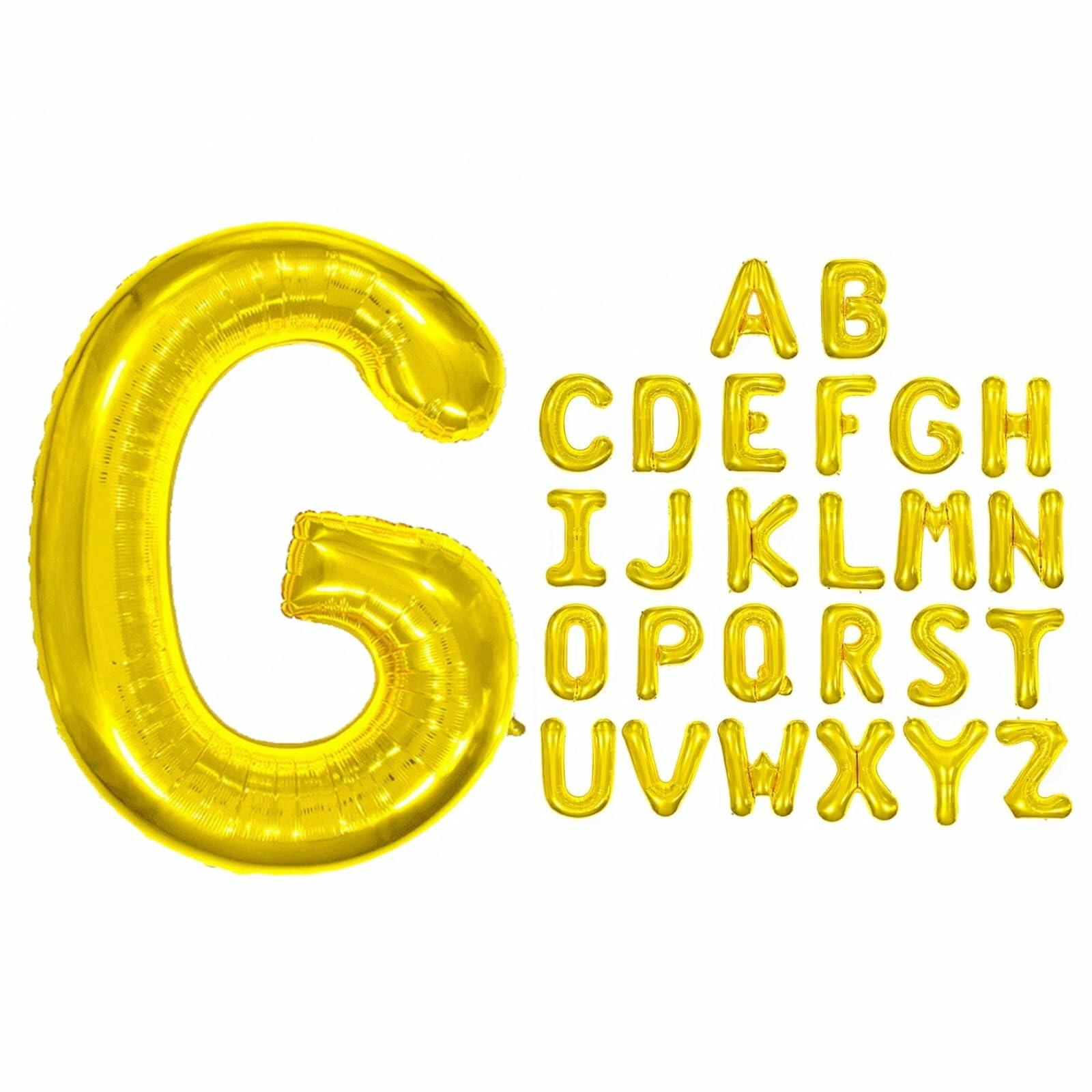 WRWMSLGO Letter Balloons 40in Large Alphabet E Gold Foil Mylar Balloon