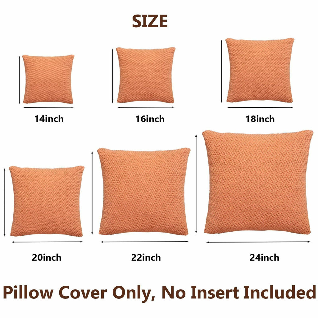 Yoovat Throw Pillow Cover 16x16 inch Sea Blue Texture Polyester
