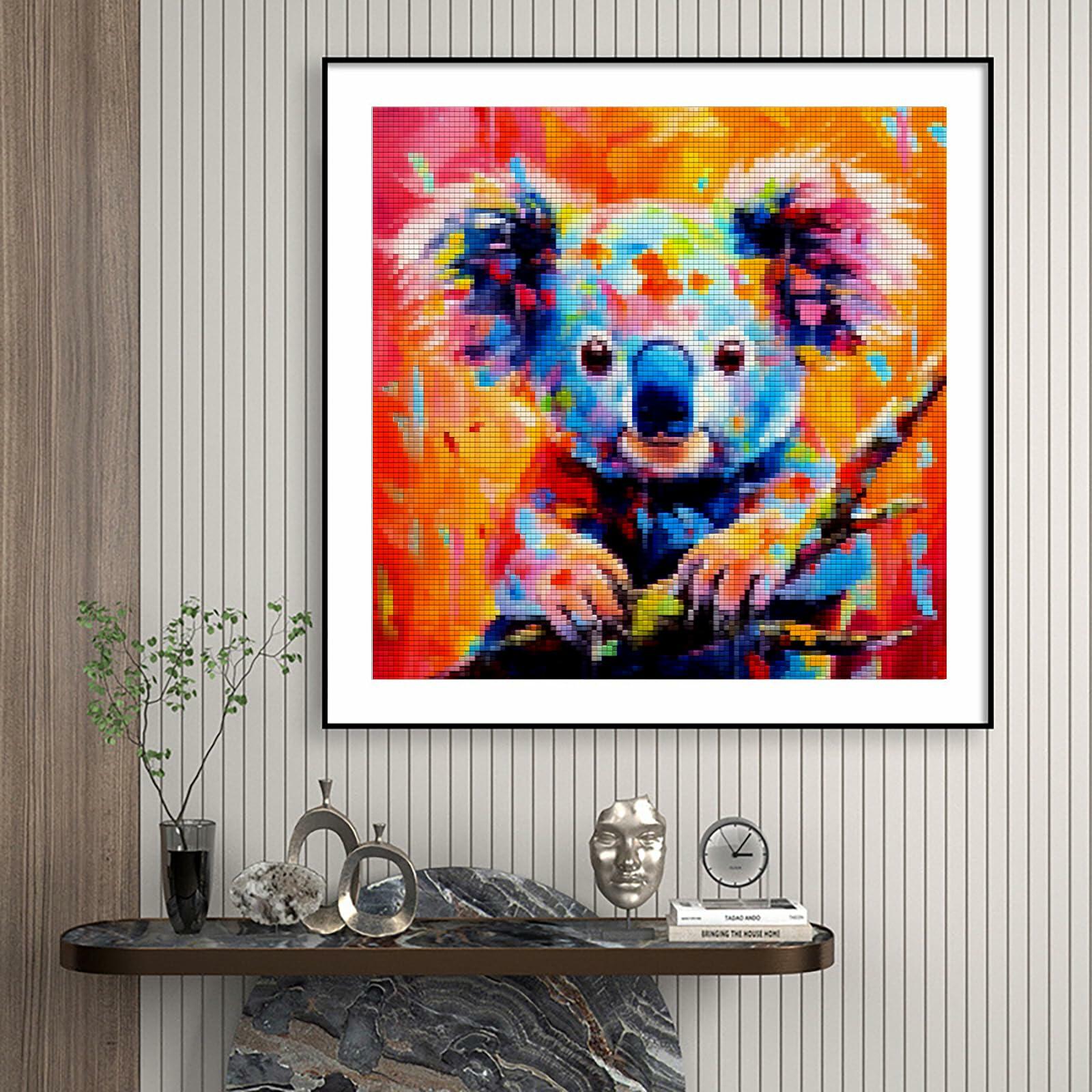Generic 5D Diamond Art Paint Koala Full Drill Kit 14x14in Animal Modern