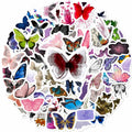 Sunvalley Butterfly Stickers 100 PCS Assorted Vinyl Waterproof Cute Aesthetic