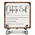 Ketsord Gossip Wood Plaque Note To Self Inspirational Quote 5x5 Minimalist