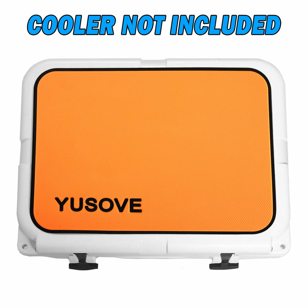 YUSOVE EVA Cooler Pad Mat for Tundra 35, Seadek Style, 3M Adhesive (Orange)