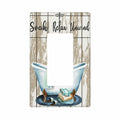 OHZOLLAN Inspirational Quote Rustic Barn Wood Single Rocker Light Switch Cover