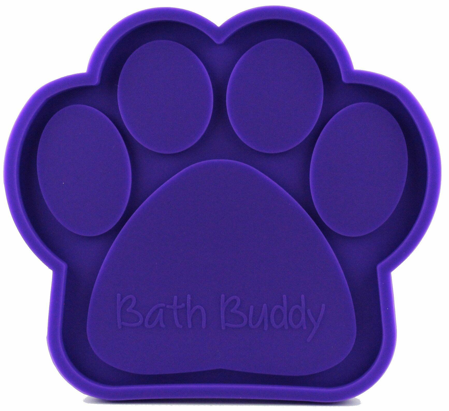 Bath Buddy Dog Bath Toy Peanut Butter Spread Helper Purple