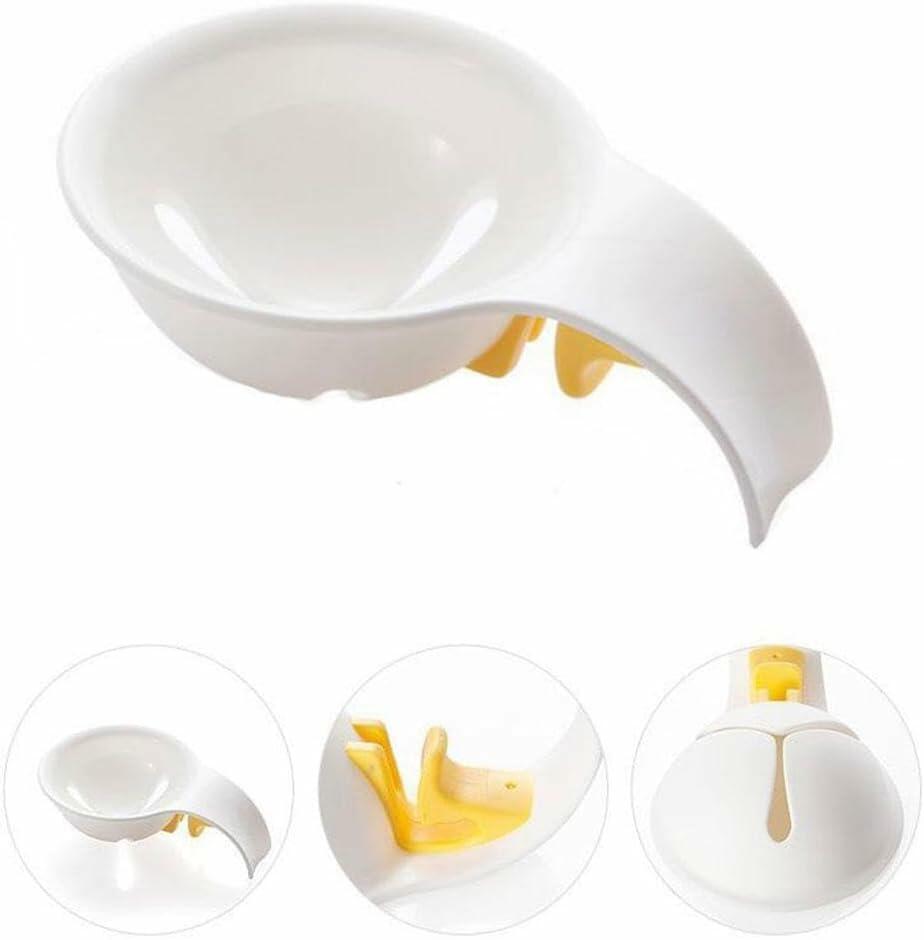 WsjiaboFux White Egg Yolk Separator Plastic Strainer for Baking 1 Count